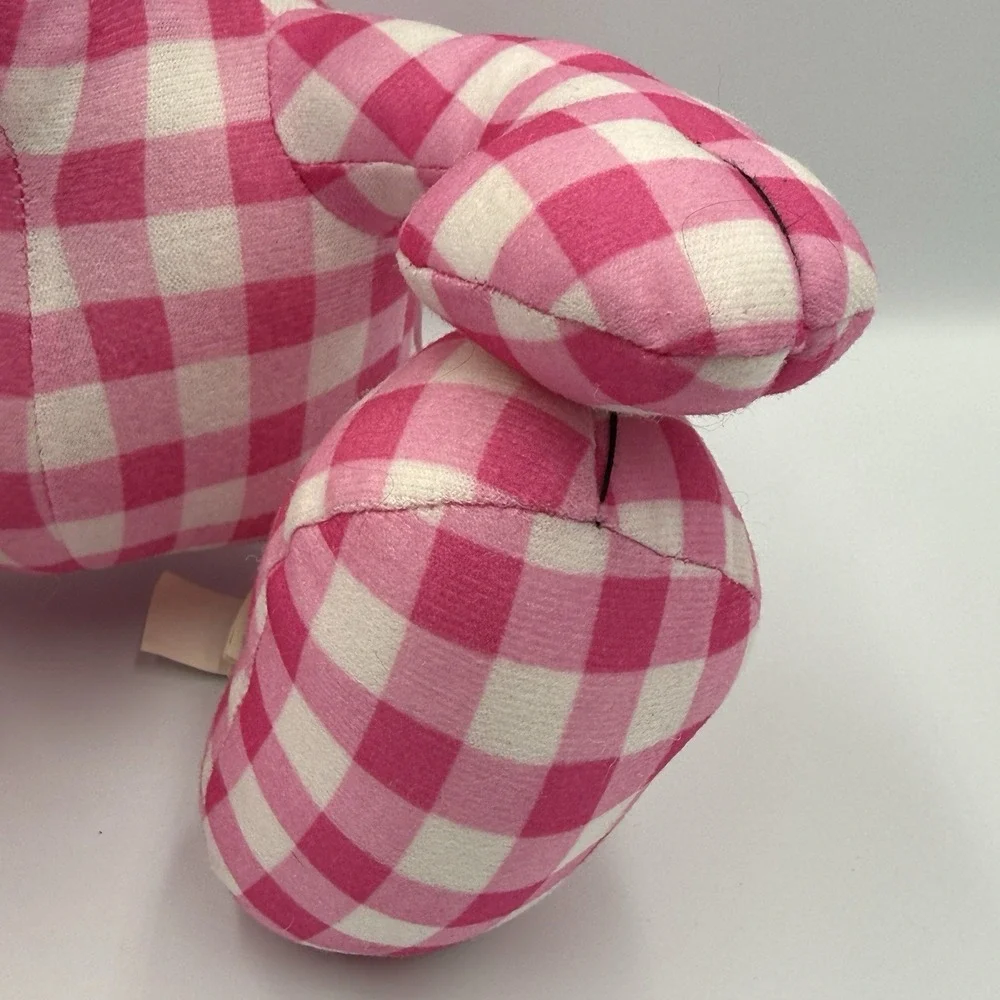 Garfield‎ Odie Plush Pink Gingham Check Dog 2009 Toy Factory PAWS Licensed